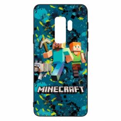 Чохол для Samsung S9+ Minecraft Steve Alex And Dog - PrintSalon