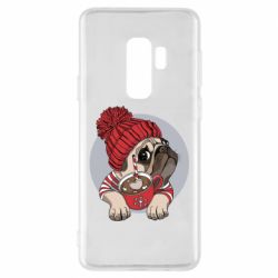 Чехол для Samsung S9+ Pug And Coffee - PrintSalon