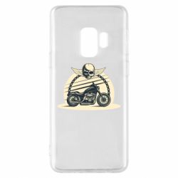 Чехол для Samsung S9 Skull and Bike - PrintSalon