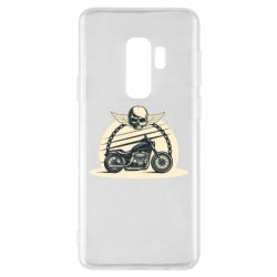 Чехол для Samsung S9+ Skull and Bike - PrintSalon