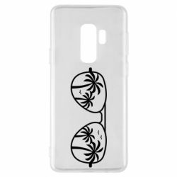 Чехол для Samsung S9+ Sunglasses And Palm Trees - PrintSalon