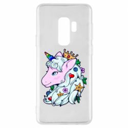 Чехол для Samsung S9+ Unicorn Princess - PrintSalon