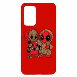 Чехол для Xiaomi Mi 10T/10T Pro Baby Groot And Deadpool - PrintSalon