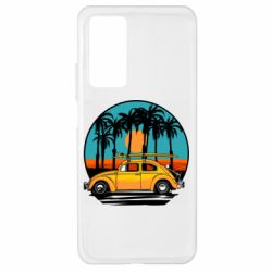 Чехол для Xiaomi Mi 10T/10T Pro Car and sunset - PrintSalon