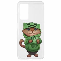 Чехол для Xiaomi Mi 10T/10T Pro Кот Майнкрафт - PrintSalon