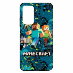 Чохол для Xiaomi Mi 10T / 10T Pro Minecraft Steve Alex And Dog - PrintSalon