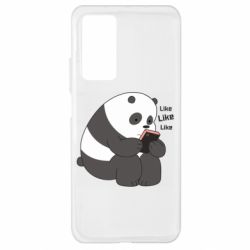 Чехол для Xiaomi Mi 10T/10T Pro Панда лайк - PrintSalon