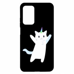 Чехол для Xiaomi Mi 10T/10T Pro White cheerful cat - PrintSalon