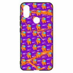 Чехол для Xiaomi Mi A2 Among Us and grunge background - PrintSalon