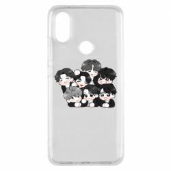 Чохол для Xiaomi Mi A2 BTS Cute Art - PrintSalon