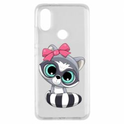 Чехол для Xiaomi Mi A2 Cute raccoon - PrintSalon