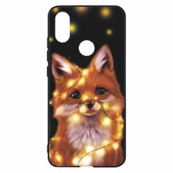 Чохол для Xiaomi Mi A2 Fox And Christmas Lights - PrintSalon