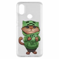 Чехол для Xiaomi Mi A2 Кот Майнкрафт - PrintSalon