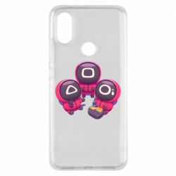 Чехол для Xiaomi Mi A2 Милые солдаты из игры в кальмара - PrintSalon