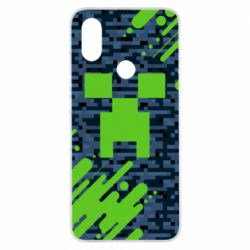 Чехол для Xiaomi Mi A2 Minecraft Creeper - PrintSalon