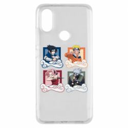 Чехол для Xiaomi Mi A2 Naruto team 7 in action - PrintSalon