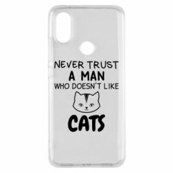 Чехол для Xiaomi Mi A2 Не любит котов - не доверяй - PrintSalon