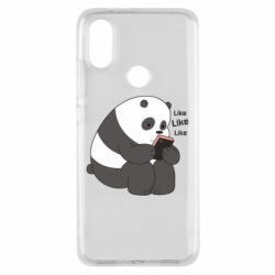 Чехол для Xiaomi Mi A2 Панда лайк - PrintSalon