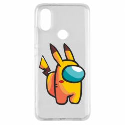Чохол для Xiaomi Mi A2 Pikachu Among Us - PrintSalon