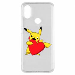 Чехол для Xiaomi Mi A2 Pikachu Heart - PrintSalon