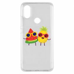 Чехол для Xiaomi Mi A2 Pineapple with watermelon - PrintSalon