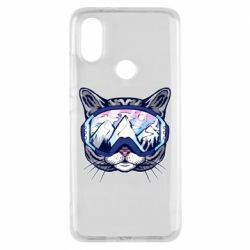 Чехол для Xiaomi Mi A2 Snowboard Cat - PrintSalon