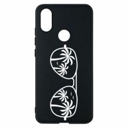 Чехол для Xiaomi Mi A2 Sunglasses And Palm Trees - PrintSalon