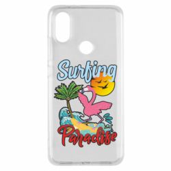Чехол для Xiaomi Mi A2 Surfing Paradise Flamingo - PrintSalon