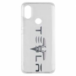 Чехол для Xiaomi Mi A2 Tesla Car logo - PrintSalon