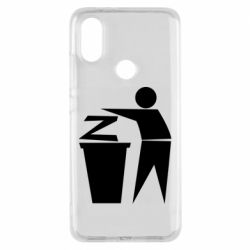 Чехол для Xiaomi Mi A2 Z is a trash - PrintSalon