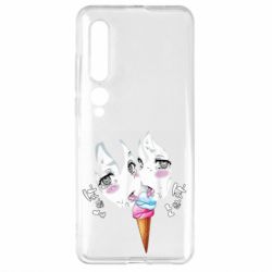 Чехол для Xiaomi Mi10/10 Pro Ahegao girl eating ice cream - PrintSalon