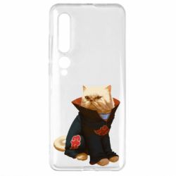 Чехол для Xiaomi Mi10/10 Pro Akatsuki angry cat - PrintSalon