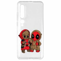Чехол для Xiaomi Mi10/10 Pro Baby Groot And Deadpool - PrintSalon