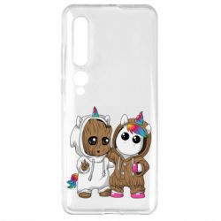Чехол для Xiaomi Mi10/10 Pro Baby Groot And Unicorn - PrintSalon