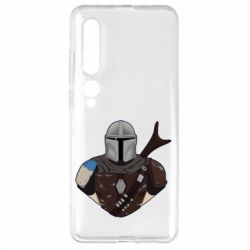 Чехол для Xiaomi Mi10/10 Pro Bust of Mandalorian - PrintSalon