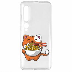Чехол для Xiaomi Mi10/10 Pro Cat and Ramen - PrintSalon