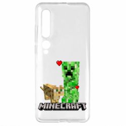Чехол для Xiaomi Mi10/10 Pro Creeper and Cat - PrintSalon
