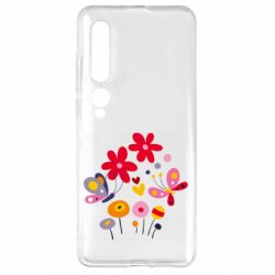 Чехол для Xiaomi Mi10/10 Pro Flowers and Butterflies - PrintSalon
