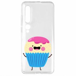 Чехол для Xiaomi Mi10/10 Pro Funny cupcake with smile - PrintSalon