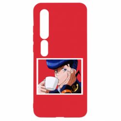 Чехол для Xiaomi Mi10/10 Pro Higashikata Josuke drinking tea - PrintSalon