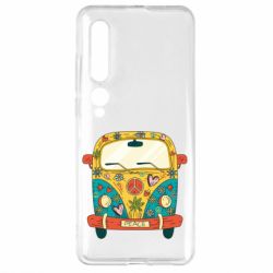 Чехол для Xiaomi Mi10/10 Pro Hippie bus - PrintSalon