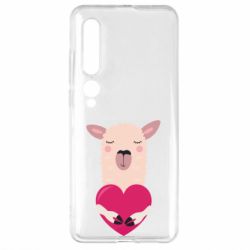Чохол для Xiaomi Mi10 / 10 Pro Lama with heart - PrintSalon
