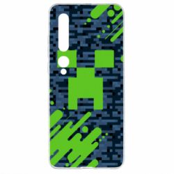 Чехол для Xiaomi Mi10/10 Pro Minecraft Creeper - PrintSalon