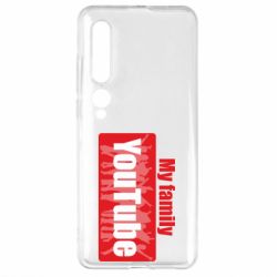 Чехол для Xiaomi Mi10/10 Pro My family youtube - PrintSalon