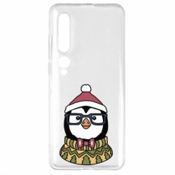 Чехол для Xiaomi Mi10/10 Pro New Year's Penguin - PrintSalon