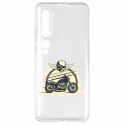Чехол для Xiaomi Mi10/10 Pro Skull and Bike - PrintSalon