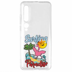 Чехол для Xiaomi Mi10/10 Pro Surfing Paradise Flamingo - PrintSalon