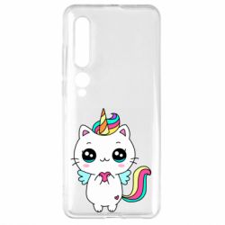 Чехол для Xiaomi Mi10/10 Pro The cat is unicorn - PrintSalon