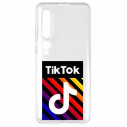 Чехол для Xiaomi Mi10/10 Pro Tik Tok Colorful Logo - PrintSalon