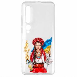 Чехол для Xiaomi Mi10/10 Pro Украинская девушка в венку - PrintSalon